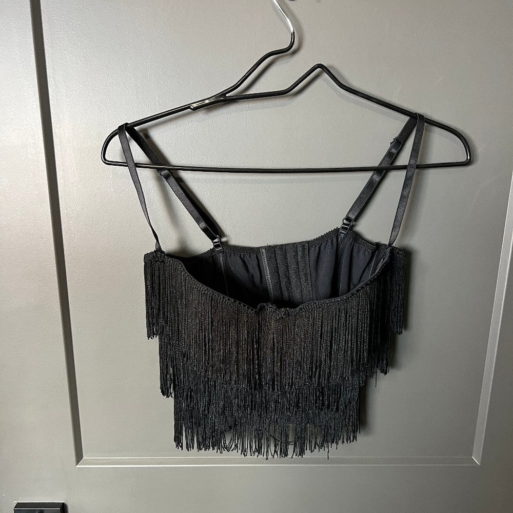 Victoria's Secret Sexy Little Things Vintage 20s Style Tassel Flapper Bra 36C